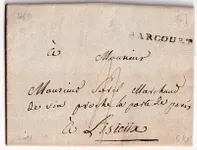 MARQUE HARCOURT CALVADOS 1789 LENAIN N°1 INDICE 21 POUR LISIEUX