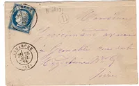 N° 60 TYPE 17 LAMARCHE 28 JUIL 1876(82) LETTRE VOSGES