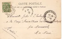 BLANC 5C CARTE ST JEAN PIED DE PORT 1902 POUR NOVOROSSIK MER NOIRE RUSSIE