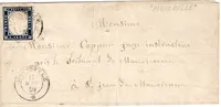 SARDE 20C BELLES MARGES LETTRE AIGUEBELLE 11 MAR 1859 POUR ST JEAN SAVOIE