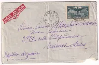 N°321 TRAVERSEE ATLANTIQUE PARIS 1935 PAR AVION POUR BUENOS AIRES ARGENTINE AU TARIF
