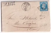 N°14 PC 1236 FALAISE CALVADOS GRIFFE DE GARE POUR PONT ECREPIN ORNE