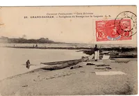 COTE D'IVOIRE 10C FAIDHERBE AU RECTO CARTE GRAND BASSAM 1907