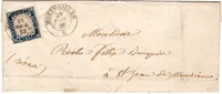 SARDE 20C  BELLES MARGES MONTMEILLAN 29 DEC 1858 LETTRE POUR ST JEAN SAVOIE