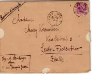 MERCURE 20C SEUL CECOGRAMME LYON 27.4.1940 POUR ITALIE AU TARIF RARE