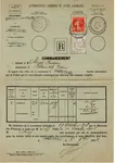 BLANC 1+10C SEMEUSE SUR COMMANDEMENT ARGELES PYRENEES ORles 1908 TARIF OPR 11€