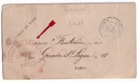 COMMUNE DE PARIS VILLE DE PARIS 9 MAI 1871 POUR PARIS