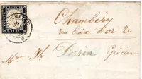 SARDE BELLES MARGES LA ROCHETTE 26 FEV 1859 LETTRE CHAMBERY SAVOIE