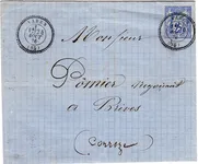 SAGE 25C N° 79 LETTRE TYPE 24 VAREN 24 AOUT 1876 (85) TARN ET GARONNE
