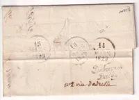 DEBOURSE D'ALBY ALBI TARN 1829 INDICE 18 DEPART BRIVE CORREZE REEXP VILLEFRANCHE AVEYRON