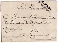 MARQUE PORT PAYE PONT A MOUSSON MEURTHE ET MOSELLE RARE POUR SARREGUEMINES LENAIN N°3