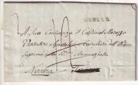 MARQUE SARDE UTELLE ALPES MARITIMES TEXTE LANTOSQUE 1835 POUR NAVARA TORINO