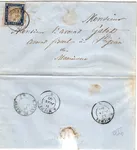 SARDE 20C LETTRE MODANE 10 JUIN 1860 LETTRE POUR ST JEAN ARRIVEE 13 JUIN ET 14 JUIN RARE