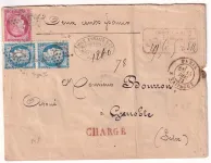 N°60B TYPE II PAIRE + 57 PARIS ETOILE 22 R TAITBOUT AVIS CHARGEMENT RECTO POUR GRENOBLE ISERE