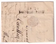 DEBOURSE DEB 24 BAUME LES DAMES DOUBS 1824 DEPART TOURCOING NORD INDICE 19