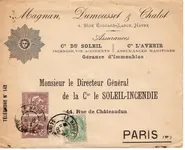MOUCHON 20CX2+5C BLANC LETTRE LA HAVRE 11.12.1902 AU TARIF 3EME