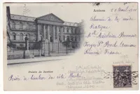 N°89 ANNULATION ROULETTE BELGE DEPART AMIENS SOMME POUR HOBOKEN BELGIQUE 1900