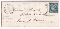 N°4 GRILLE CAD TYPE 15 MAROLLES EN HUREPOIX SEINE ET MARNE 1850 INDICE 21 POUR COUILLY SEINE ET MARNE LETTRE