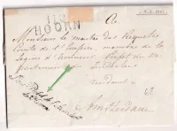 MARQUE 118 HOORN PAYS BAS NEDERLAND FRANCHISE SOUS PREFET DE L'ARROND DE HOORN POUR AMSTERDAM 1812