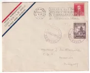 VOYAGE NUNGESSER ET COLI COSTES ET LEBRIX ETAPES ASUNCION PARAGUAY BUENOS AIRES ARGENTINE 25 NOVEMBRE 1927