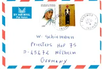 COMORES 150FC+ 200FR LETTRE AVION DOMONI 13.11.2003 COMORES POUR ALLEMAGNE