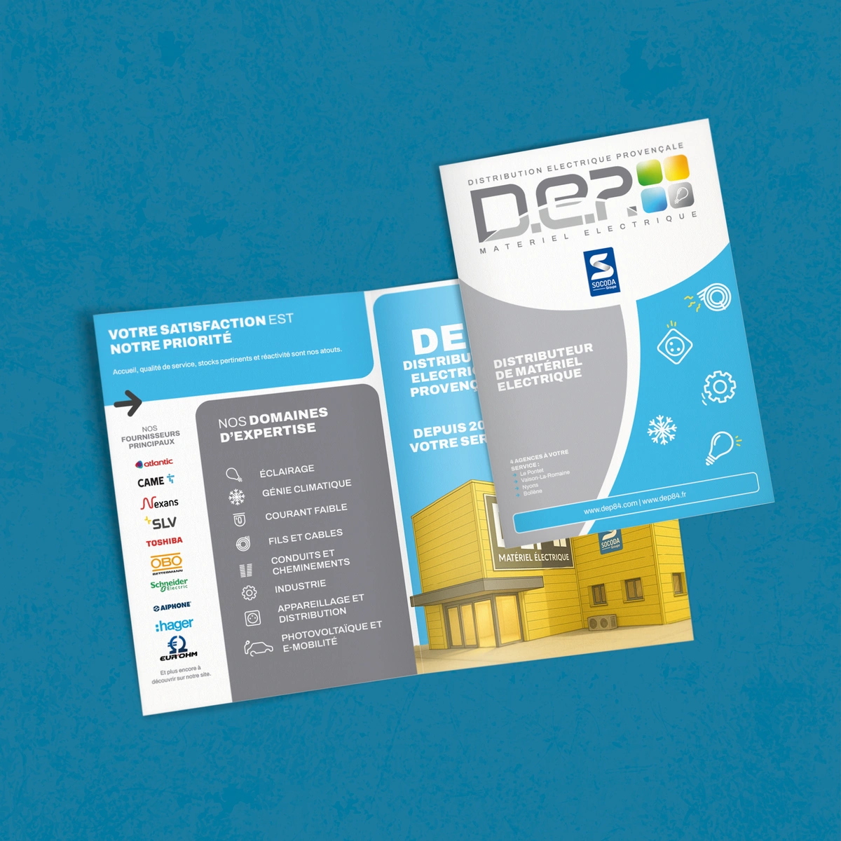 DEP84 — Création d'une plaquette commerciale