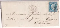 N°22 GC 2188 LE MANS BOITE MOBILE SARTHE POUR CAEN CALVADOS 1867