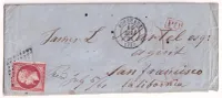 N°17B PC 441 BORDEAUX POUR SAN FRANCISCO USA 1862