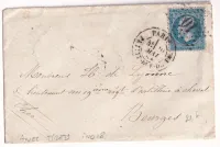 N°22 PARIS ETOILE 10 PETITE RUE DU BAC AVEC TIRETS POUR BOURGES CHER INDICE 18