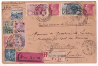 N°205 249 250 251 163 165 231 243 232 POSTE ARIENNE FRANCE INDOCHINE RAI INTERROMPU ACCIDENT COTES ET BELLONTE A BONDY 19/2/1929