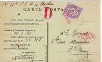 BLANC 10C SUR CARTE URBAINE LA SEINE PARIS + EMA 30C PARIS 4 JUIN 1930