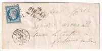 N°14 PC 3215 CURSIVE 79 ST MICHEL L'HERM CAD T15 LUCON POUR FONTENAY LE COMTE