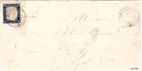 SARDE 20C LETTRE RUMILLY 1858 POUR ANNECY HAUTE SAVOIE