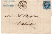 N° 22 PC GC 345 LA BASTIDE ST PIERRE 9 MARS 1863 LETTRE TARN ET GARONNE