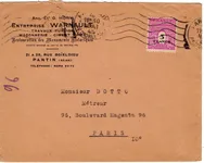 N° 711 3FR ARC TRIOMPHE SEUL LETTRE MEC PARIS 4 MAI 1945 AU TARIF 2EME USAGE 73 JOURS