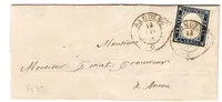 SARDE 20C BELLES MARGES LETTRE SAMOENS 13 JUIL 1858