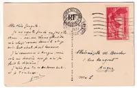 N°354 ET 355 SUR CARTE  POSTALE AU TARIF MECANIQUE PARIS 1937