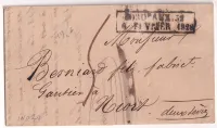 MARQUE ESSAI FEVRIER 1828 BORDEAUX GIRONDE DU 6 FEVRIER POUR NIORT DEUX SEVRES INDICE 20