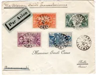 GABON SERIE EXPO COLONIALE LETTRE AVION COTONOU 17 JANV 1935 DAHOMEY POUR SUISSE