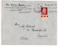 N°255 CAISSE AMORTISSMENT PARIS 1930 POUR ZURICH SUISSE SEUL SUR LETTRE