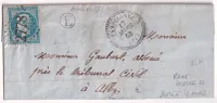 N°22 GC 2778 PAMPELONNE TARN RARE AVEC TYPE 22 INDICE 21 DUREE 4 MOIS BOITE RURALE E MOULARES POUR ALBI