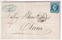 N°14 GRILLE DE BAYONNE BASSES PYRENEES POUR OLORON 9 MARS 1860