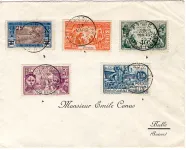 COTE D'IVOIRE SERIE EXPO COLONIALE 1931 LETTRE ?ABOU1935 POUR SUISSE