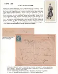 N°29 PARIS 3 JUIN 1871 POUR PRISON ECOLE DE CAVALERIE ST CYR  REEXP MENTION INCONNU DANS LES FORTS VOIR LES PONTONS CHERBOURG OU ROCHEFORT MANCHE CHARENTE INFERIEURE COMMUNE DE PARIS