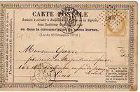 CERES 15C CARTE PRECURSEUR PC GC 3987 TYPE TOURCOING 1874 NORD COTE 190€