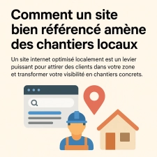 Comment un site bien référencé amène des chantiers locaux