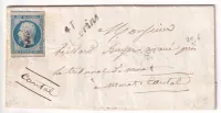 N°14 PC 3064 CURSIVE 41 STE FLORINE HAUTE LOIRE POUR MURAT CANTAL