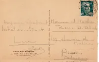 GANDON 2FR SEUL CARTE 5 MOTS NICE POUR BELGIQUE ANNULATION DIAMANT 1947 AU TARIF