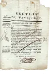 SEINE BUREAU H 1793 SECTION REVOLUTIONNAIRE PARIS SECTION DU FINISTERE COMMISSION IMPOSITION + SIGNATURE