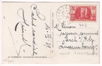 N°423 SEUL SUR CARTE POSTALE 5 MOTS BRAY DUNES NORD 1939 POUR LE LUXEMBOURG